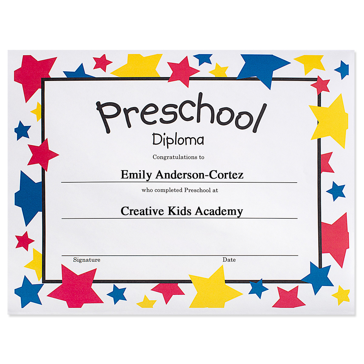 8-5-x-11-in-stars-preschool-diploma-rhyme-university