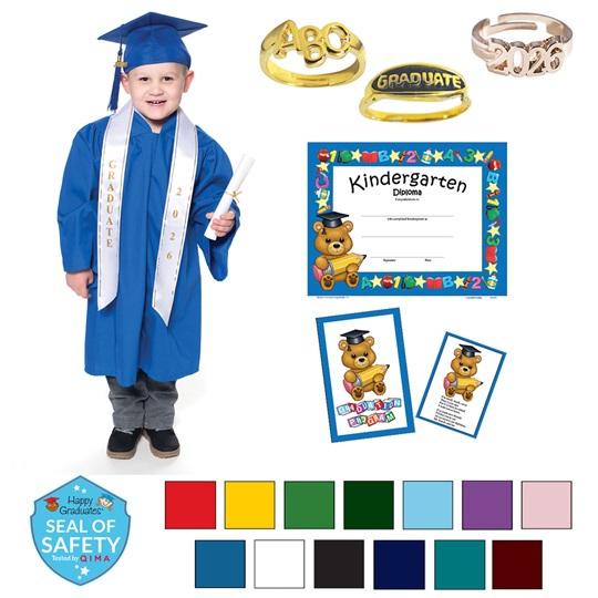 Matte-finish Child-size Deluxe Graduation Set Rhyme University