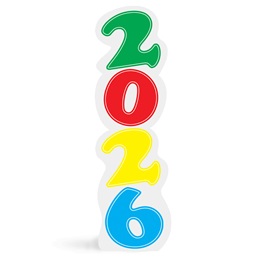 Colorful 2026 Stage Prop Kit, 47 Inches High