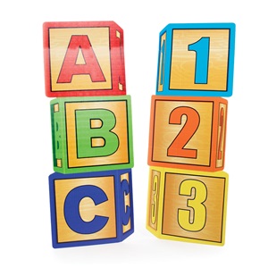 ABC and 123 Blocks Stage Prop Kit (set of 2) | Rhyme University's