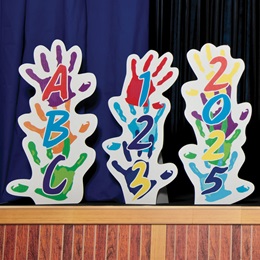 Kid's Handprints Stands & Stage Prop Kit