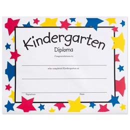 Kindergarten Diploma - Stars