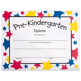 Pre-K Diploma - Stars