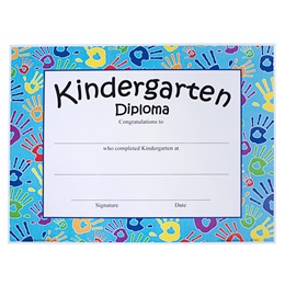 Kindergarten Diploma - Handprints