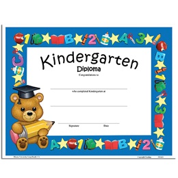 Teddy Bear Diploma - Kindergarten