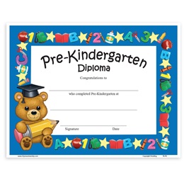 Teddy Bear Diploma - Pre-K