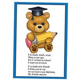 Kid's Graduation Invites - Teddy Bear