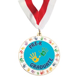 Enamel Medallion - Handprints/Pre-K Graduate