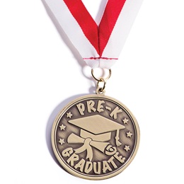 Pre-K Graduate Sculpted Brass Medallion