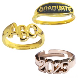 Children's Themed Graduation Rings