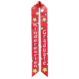 Kindergarten Graduation Sash - Red and Yellow Stars