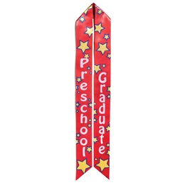 Preschool Graduation Sash - Red and Yellow Stars