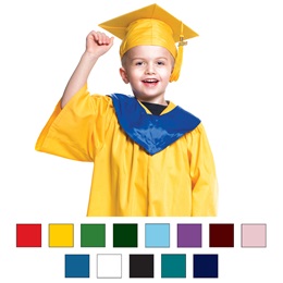 Child-size Matte Finish Graduation Set with Hood