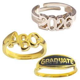 Child-size Themed Graduation Rings