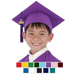 Children's Matte Cap and Tassel Set for Graduation