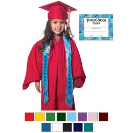Matte-finish 6-Piece Handprint Graduation Set
