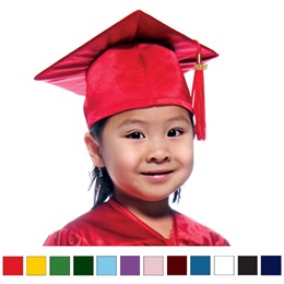 Child-size Shiny-finish Cap and Tassel Set