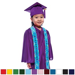 Shiny-finish 6-Piece Handprint Graduation Set