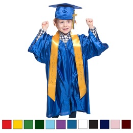 Shiny-finish Graduation Set with Custom Sash