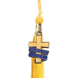 Class of Cross Tassel Charm