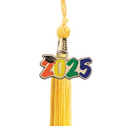 Tassel with 2025 Colorful Charm