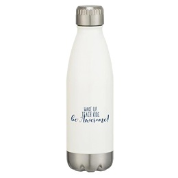 Wake Up. Teach Kids. Be Awesome. Water Bottle