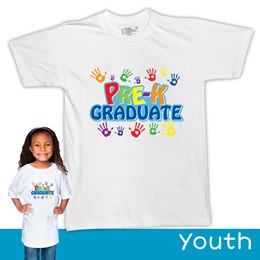 Handprints Pre-K Graduate T-Shirt - Youth
