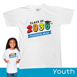 Class of 2036 Preschool Grad T-Shirt - Youth