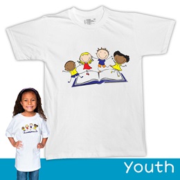 Kids with Books T-Shirt  - Youth