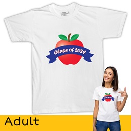 Class of 2024 Apple T-Shirt - Adult